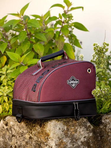 LeMieux Elite Burgundy Pro Hat Box| Online For Equine