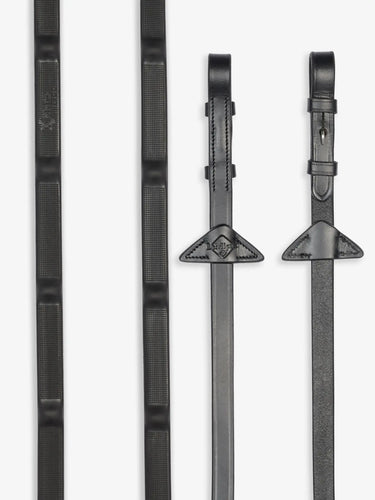 LeMieux Ergo Grip Rubber Reins Black| Online For Equine