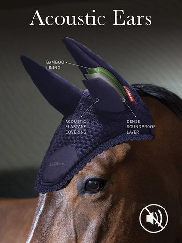 LeMieux Essence Acoustic Fly Hood Black| Online For Equine