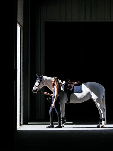 LeMieux Essence Eurojump Square Navy| Online For Equine