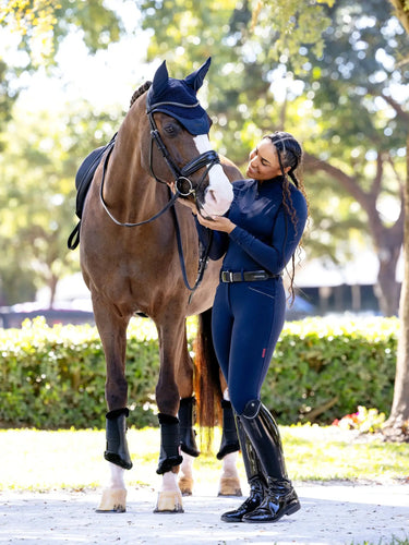 LeMieux Essence Fly Hood Navy| Online For Equine