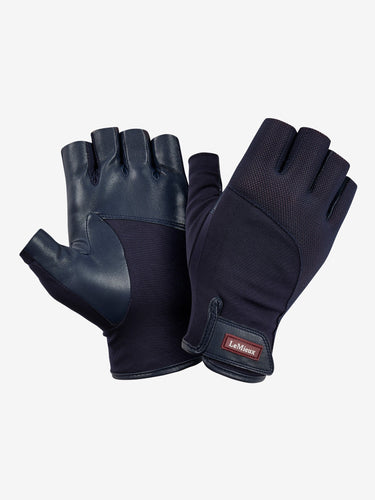 LeMieux Fingerless Riding Gloves Navy| Online For Equine