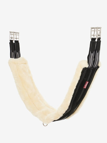LeMieux Fleece Lined Anatomic Girth Black/Natural| Online For Equine