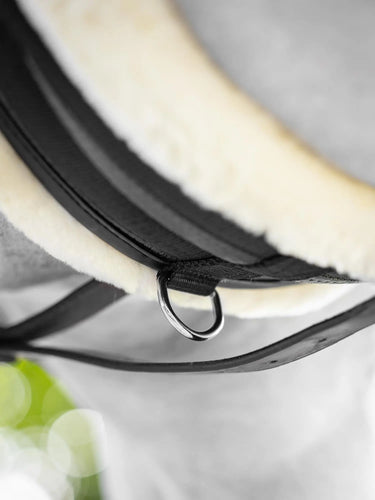 LeMieux Fleece Lined Anatomic Girth Black/Natural| Online For Equine