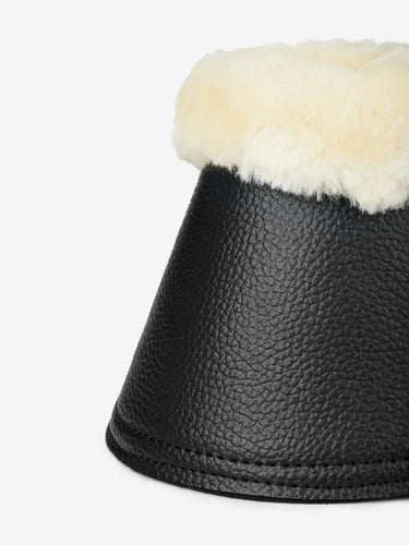 LeMieux Fleece WrapRound Over Reach Boots Black/Natural| Online For Equine