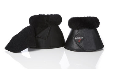 LeMieux Fleece WrapRound Over Reach Boots Black| Online For Equine