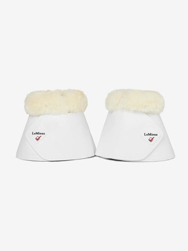 LeMieux Fleece WrapRound Over Reach Boots White| Online For Equine