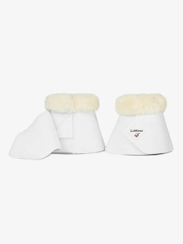 LeMieux Fleece WrapRound Over Reach Boots White| Online For Equine