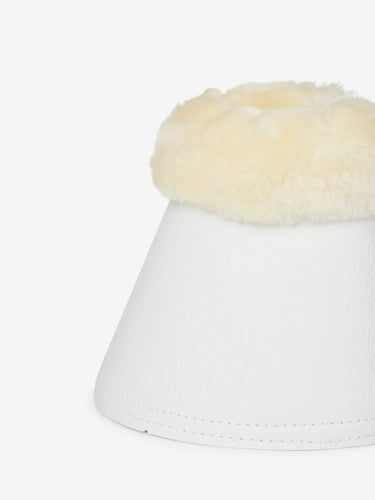 LeMieux Fleece WrapRound Over Reach Boots White| Online For Equine