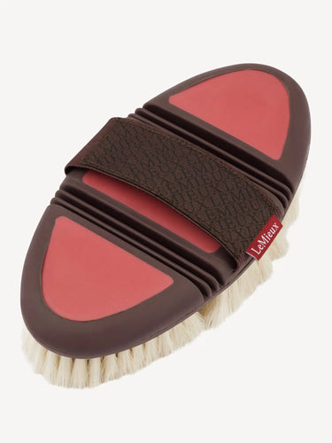 LeMieux Flexi Goat Hair Body Brush Cranberry