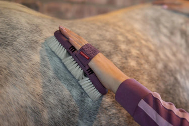 LeMieux Flexi Goat Hair Body Brush Powder Blue| Online For Equine