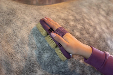 LeMieux Flexi Scrubbing Brush Powder Blue| Online For Equine