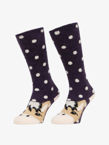 LeMieux Fluffy Character Socks Fjord
