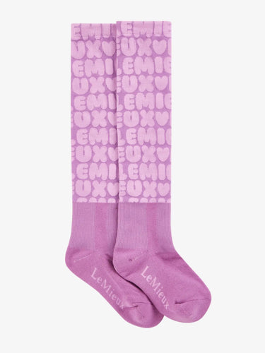 LeMieux Footsie Socks Bubble Font Fondant| Online For Equine