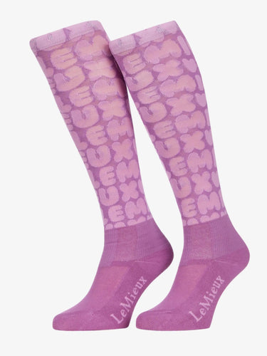 LeMieux Footsie Socks Bubble Font Fondant| Online For Equine