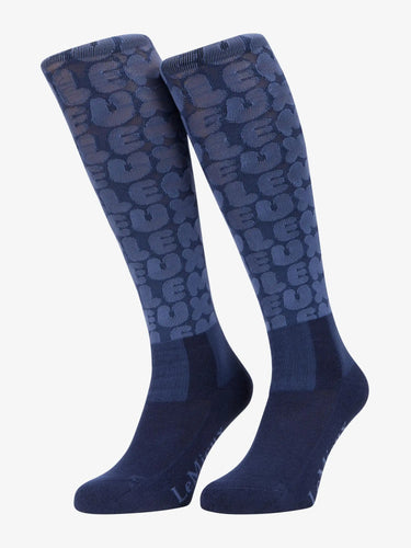 LeMieux Footsie Socks Bubble Font Shadow| Online For Equine
