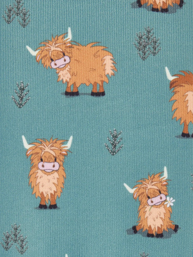 LeMieux Footsie Socks Highland Cow/Aloe| Online For Equine