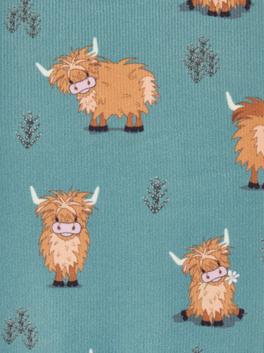 LeMieux Footsie Socks Highland Cow/Aloe| Online For Equine