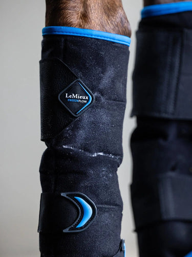 LeMieux Freeze Flow Ice Boot Front Black| Online For Equine