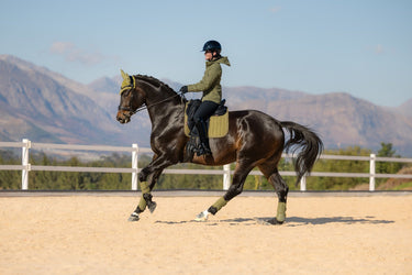LeMieux Gooseberry Suede Dressage Square Gooseberry| Online For Equine