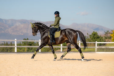 LeMieux Gooseberry Suede Dressage Square Gooseberry| Online For Equine