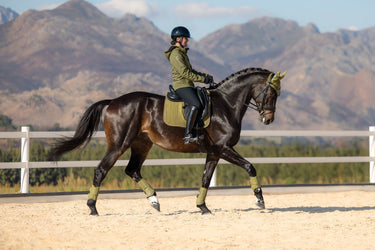 LeMieux Gooseberry Suede Dressage Square Gooseberry| Online For Equine