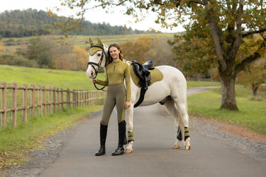 LeMieux Gooseberry Suede GP Square Gooseberry| Online For Equine