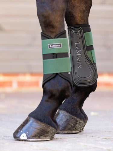 LeMieux Grafter Brushing Boot Hunter Green| Online For Equine