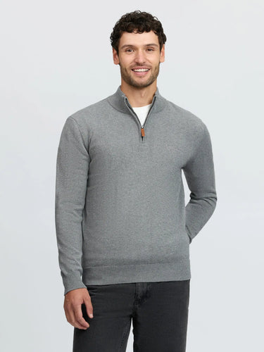 LeMieux Grey Mens Quarter Zip Knit Grey| Online For Equine