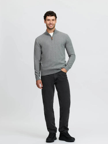 LeMieux Grey Mens Quarter Zip Knit Grey| Online For Equine