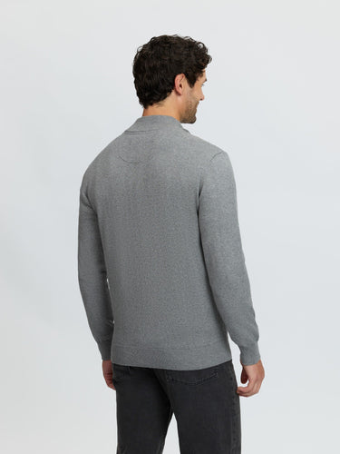 LeMieux Grey Mens Quarter Zip Knit Grey| Online For Equine