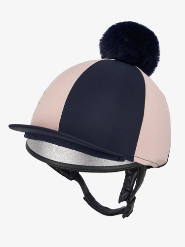 LeMieux Harlequin Hat Silk Navy/Petal| Online For Equine