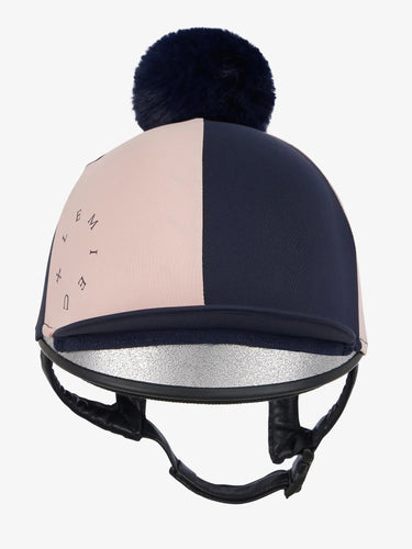 LeMieux Harlequin Hat Silk Navy/Petal| Online For Equine