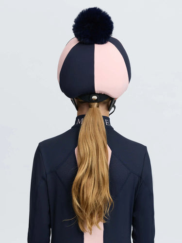 LeMieux Harlequin Hat Silk Navy/Petal| Online For Equine