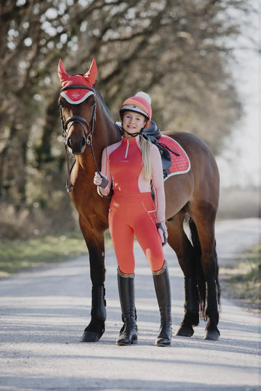 LeMieux Harlow Fly Hood Coral Crush| Online For Equine