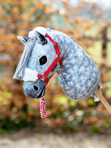 LeMieux Hobby Horse Christmas Headcollar & Leadrope Red| Online For Equine