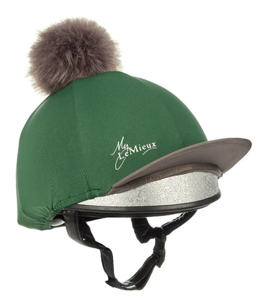 LeMieux Hunter Green Pom Pom Hat Silk| Online For Equine