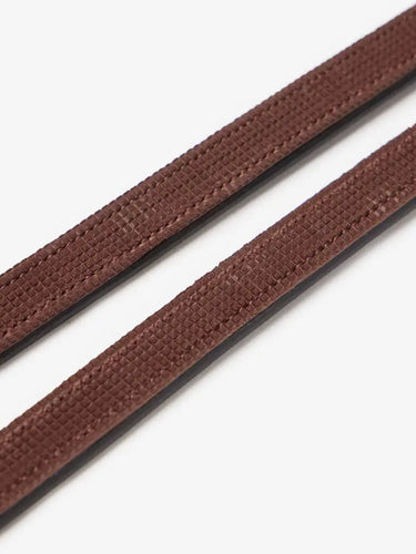 LeMieux Hunter Half Lined Curb Rein Havana/Silver| Online For Equine