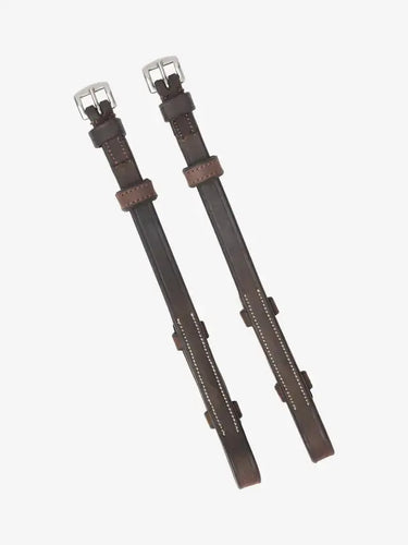 LeMieux Hunter Stitched Cheek Pieces Havanna/ Silver| Online For Equine