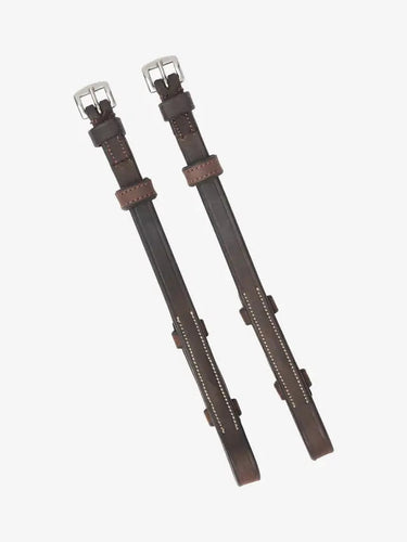 LeMieux Hunter Stitched Cheek Pieces Havanna/ Silver| Online For Equine