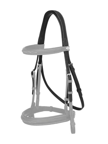 LeMieux Hunter Stitched Headpiece Black/ Silver| Online For Equine
