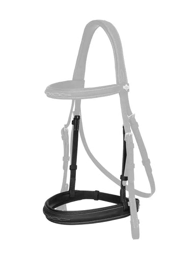 LeMieux Hunter Stitched Noseband Havanna/ Silver| Online For Equine