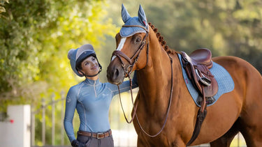 LeMieux Ice Blue Suede GP Square| Online For Equine