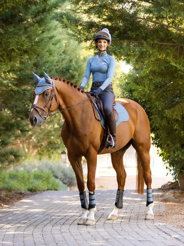 LeMieux Ice Blue Suede GP Square| Online For Equine