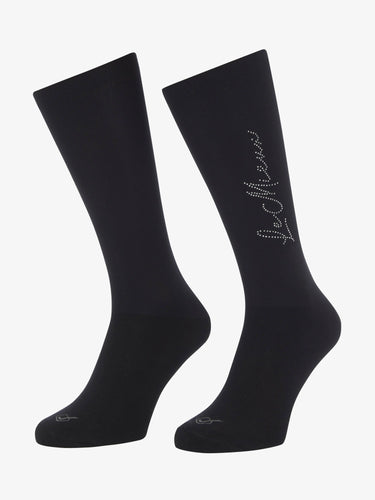 LeMieux Junior Black Sparkle Competition Socks| Online For Equine