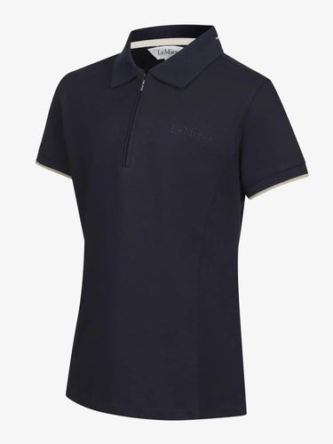 LeMieux Junior Pro Zip Navy Polo Shirt