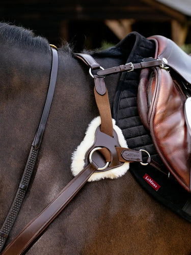 LeMieux Kudos 5 Point Bridge Breastplate Havana| Online For Equine