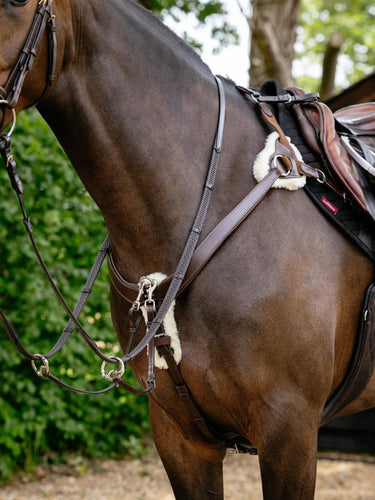 LeMieux Kudos 5 Point Bridge Breastplate Havana| Online For Equine