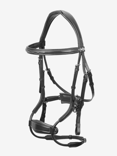 LeMieux Kudos Clear Arc Bridle Black/Silver| Online For Equine