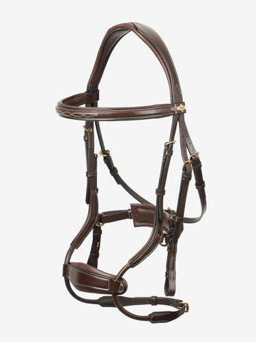 LeMieux Kudos Clear Arc Bridle Havana/Brass| Online For Equine